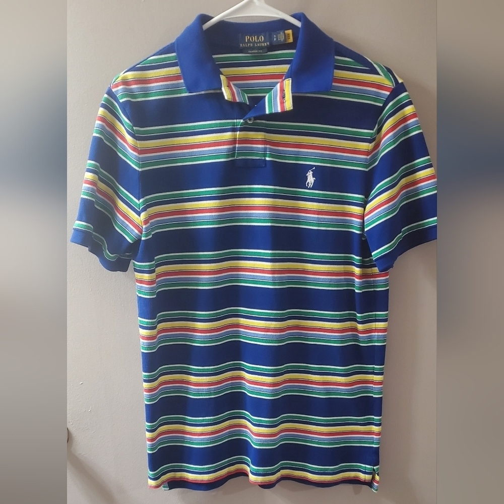 Polo by Ralph Lauren Blue Striped Polo Shirt